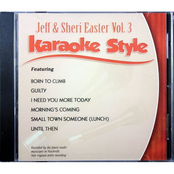 Jeff and Sheri Easter Volume 3 Daywind Christian Karaoke Style NEW CD+G 6 Songs