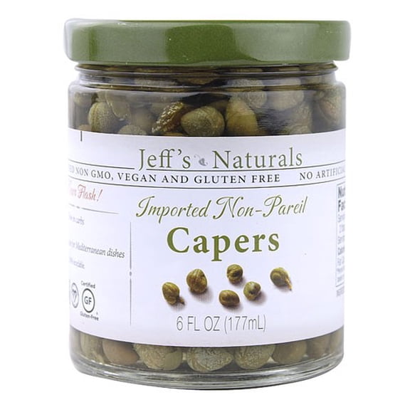 Jeff's Natural Imported Non Pareil Capers, 6 oz