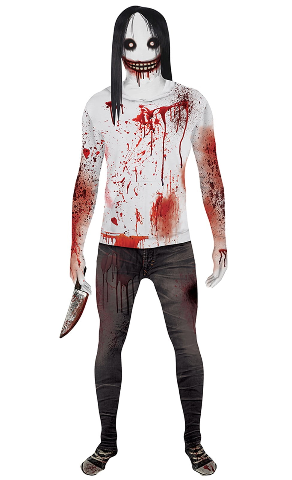 Jeff the Killer Adult Morphsuit Costume