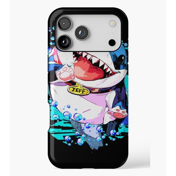 Jeff the Land Shark M1453, Protective Case for iPhone 17 16 15 14 13 12 11 Pro Max – Modern Unisex Style