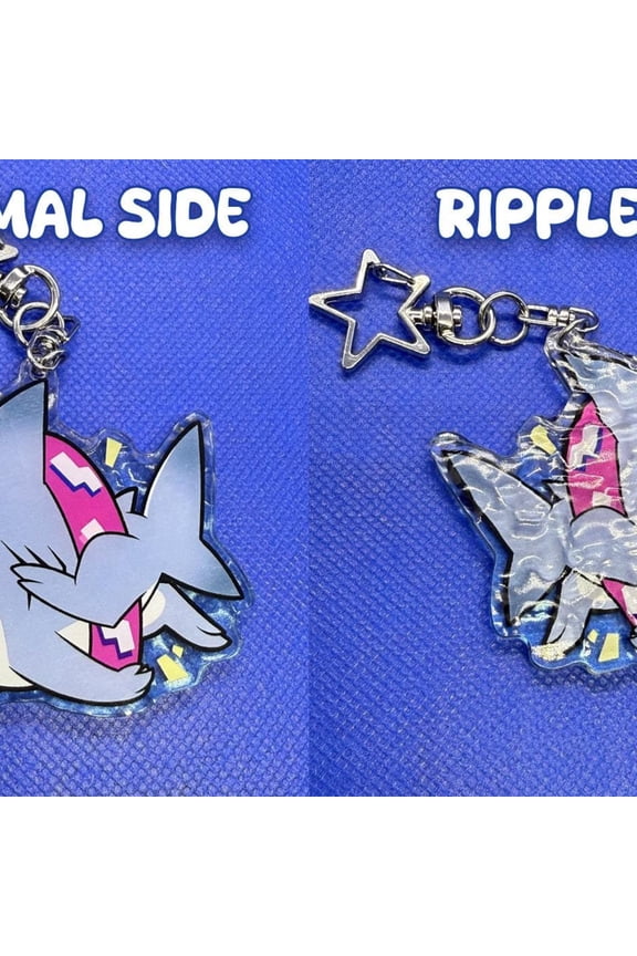 Jeff the Land Shark Ripple Keychain Charm (1 keychain)