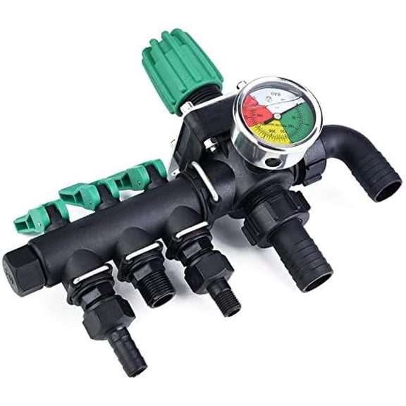 Jeffergrill 3 Way Hose Splitter Valve Brass Agricultural Sprayer Control Shut Off Heavy Duty Water Valve Adapter$$Garden & Patio