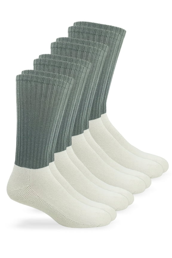 Jefferies, Adult Mens, 4-Pack Military Anti-Odor Rib Crew Boot Socks, Sizes 9-11 and 10-13