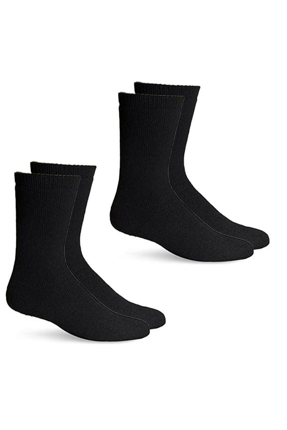 Jefferies Mens Socks Merino Wool Cold Weather Thermal Crew Boot 2 Pack