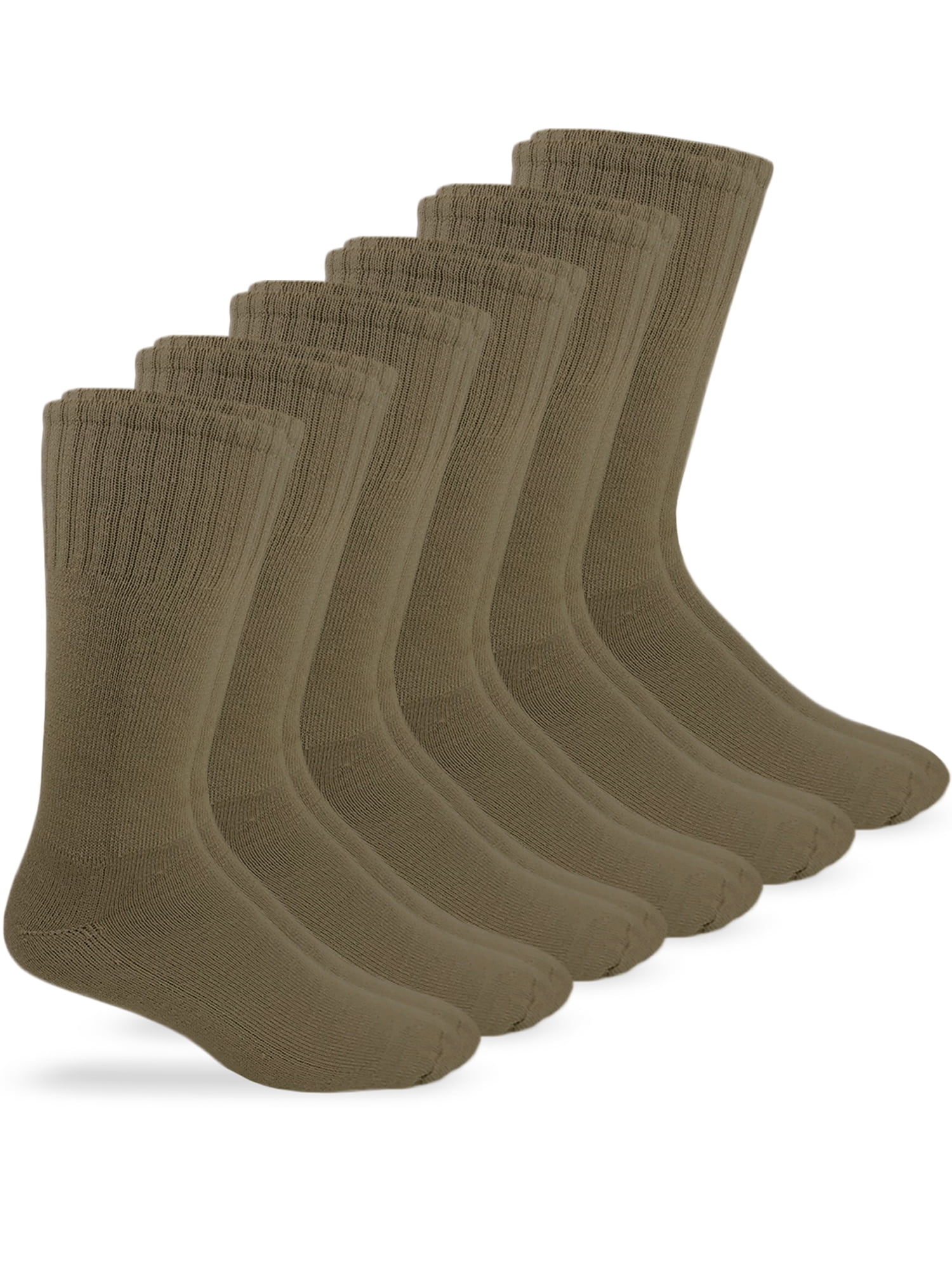 Jefferies Socks, Adult Mens, 6-Pack Crew Boot Socks, Sizes 10-13