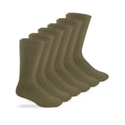 Jefferies Socks, Adult Mens, 6-Pack Crew Boot Socks, Sizes 10-13