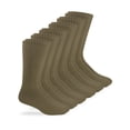 thumbnail image 1 of Jefferies Socks, Adult Mens, 6-Pack Rib Top Crew Boot Socks, Sizes 10-13, 1 of 2