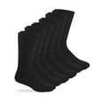 thumbnail image 1 of Jefferies Socks, Adult Mens, 6-Pack Rib Top Crew Boot Socks, Sizes 10-13, 1 of 2