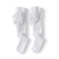 thumbnail image 1 of Jefferies Socks Baby Girls Lace Ruffle Rhumba Tights, 2-Pack, 1 of 2