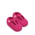 thumbnail image 1 of Jefferies Socks Baby Girls Socks Hand Crochet Mary Jane Crib Shoe Booties, 1 Pair, 1 of 2