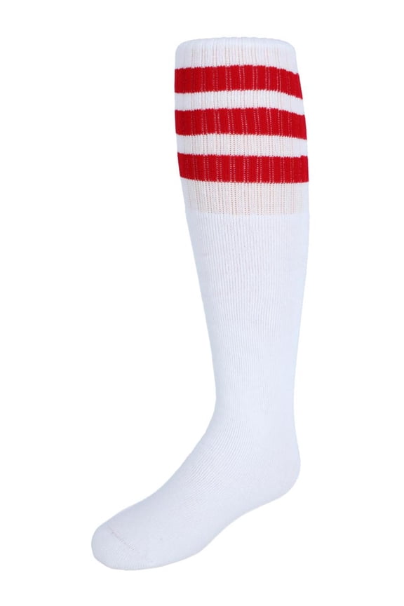 Boy's Girl's Stripe Vintage Knee High School Soccer Tube Socks 1 Pair Pack