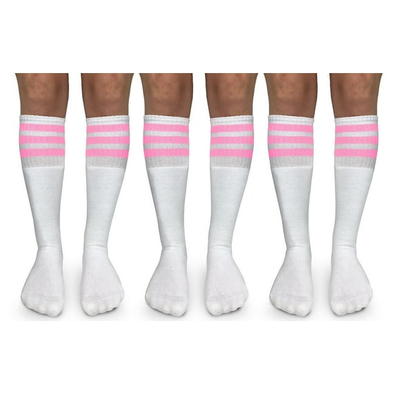 Jefferies Socks Boy's Girl's Stripe Vintage Knee High School Soccer Tube Socks 1 Pair Pack