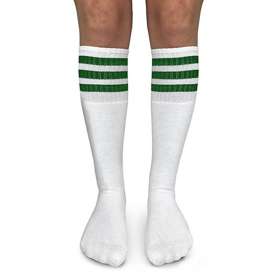 Jefferies Socks Boy's Girl's Stripe Vintage Knee High School Soccer Tube Socks 1 Pair Pack