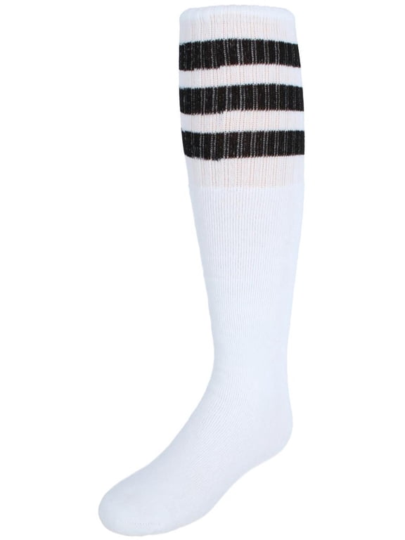 Boy's Girl's Stripe Vintage Knee High School Soccer Tube Socks 1 Pair Pack
