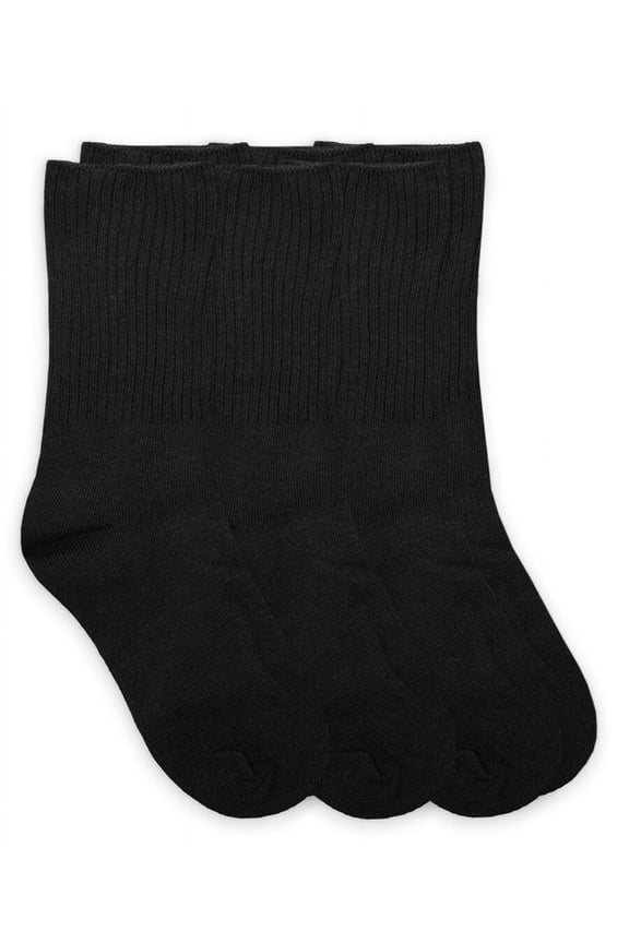 Boy's Smooth Toe Seamless Casual Crew Socks 3 Pair Pack