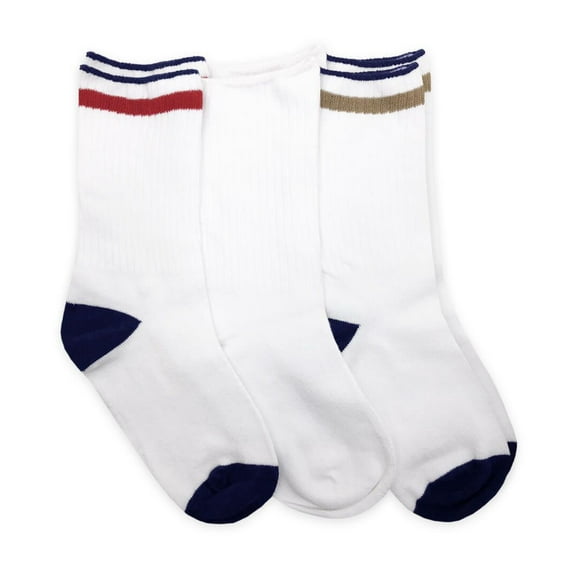 Jefferies Socks Boy's Smooth Toe Seamless Casual Crew Socks 3 Pair Pack