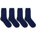 thumbnail image 1 of Jefferies Socks Boys Bamboo Ribbed School Uniform Crew Socks 4 Pairs, 1 of 5