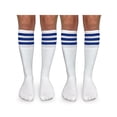 thumbnail image 1 of Jefferies Socks Boys Girls Socks, 2 Pack Stripe Cushion Unisex Tube Knee High Sizes S - L, 1 of 2