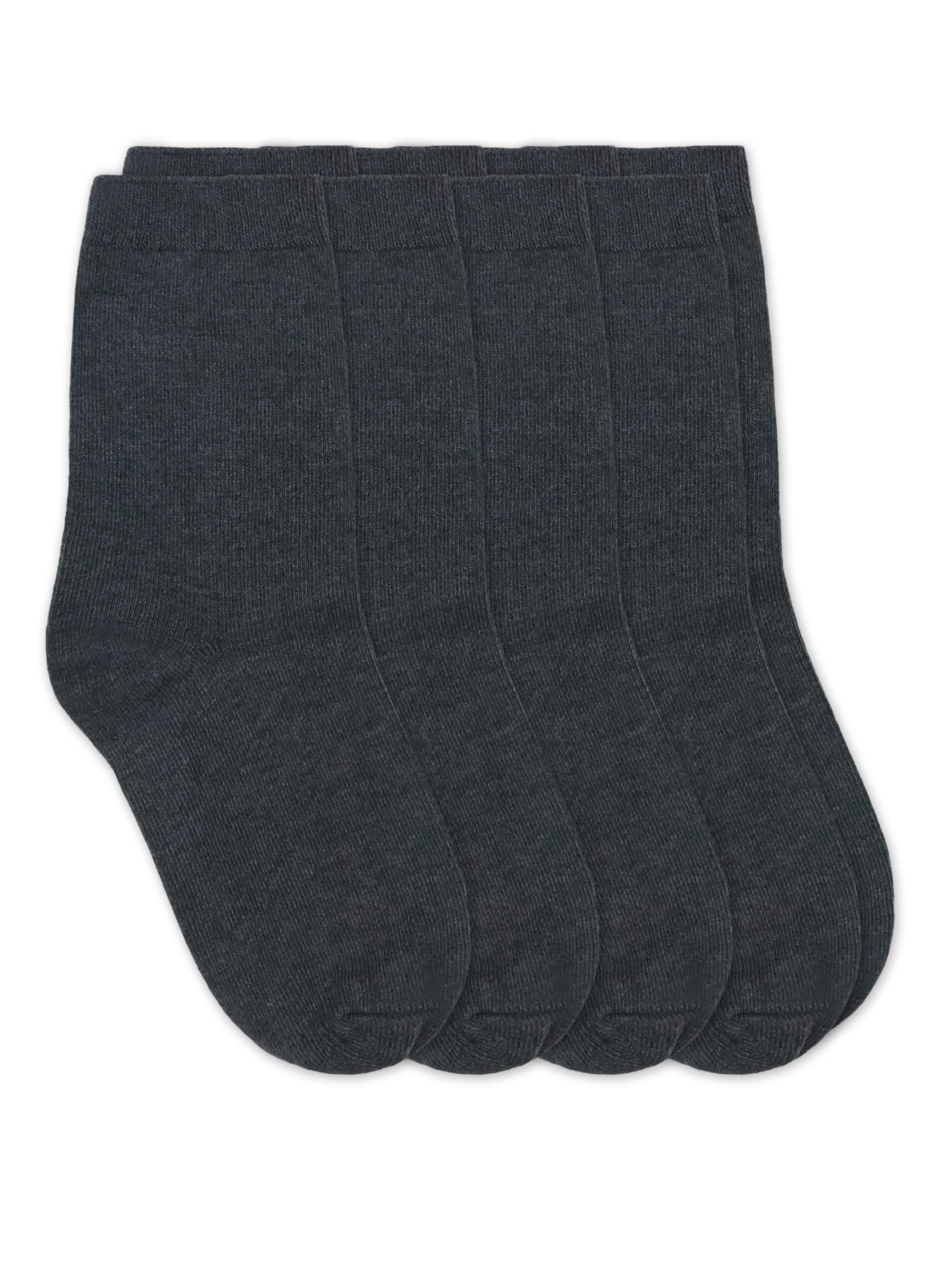 Jefferies Socks Boys Socks, 4 Pairs School Uniform Cotton Premium Crew Socks (Little Boys & Big Boys) - image 1 of 2
