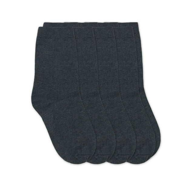 Jefferies Socks Boys Socks, 4 Pairs School Uniform Cotton Premium Crew Socks (Little Boys & Big Boys)