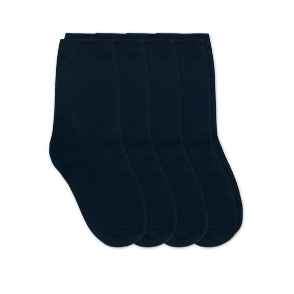 Jefferies Socks Boys Socks, 4 Pairs School Uniform Cotton Premium Crew Socks (Little Boys & Big Boys)
