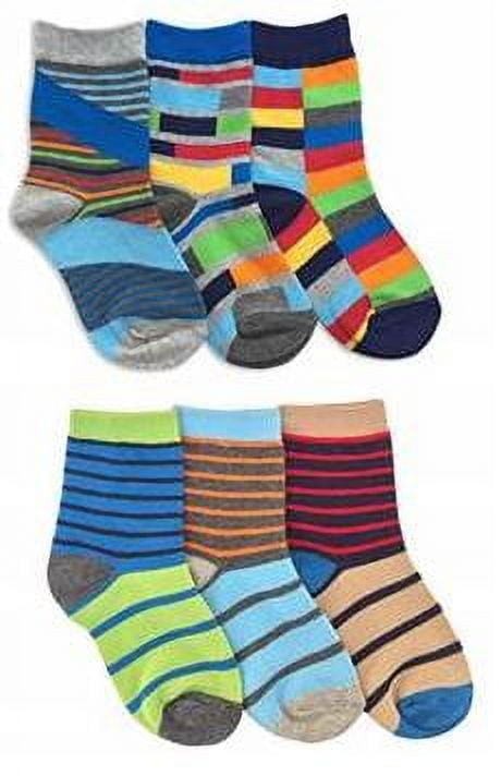 Jefferies Socks Boys Socks, 6 Pack Crew Fashion (Little Boys)