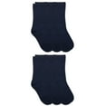 thumbnail image 1 of Jefferies Socks Boys Socks, 6 Pack Crew School Uniform Smooth Toe Rib Casual Cotton, Sizes XS - L, 1 of 2