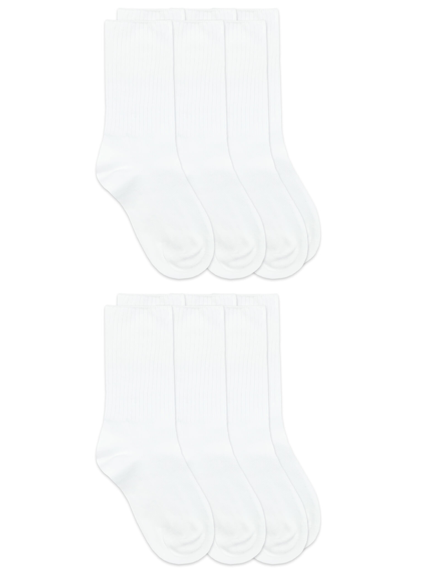 Jefferies Socks Boys Socks, 6 Pack Crew School Uniform Smooth Toe Rib Casual Cotton, Sizes XS - L - image 1 of 2