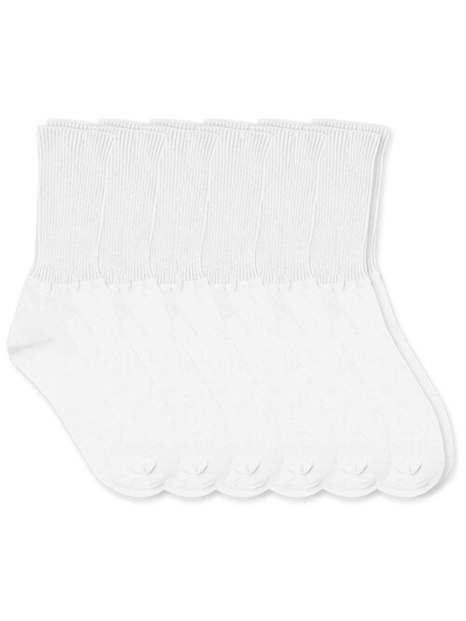 Jefferies Socks Boys Socks, 6 Pack School Uniform Smooth Toe Ribbed Cotton Crew Sizes Toddler and XS - L - image 1 of 2