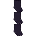 thumbnail image 1 of Jefferies Socks Boys Socks, 9 Pairs School Uniform Smooth Toe Half Cushion Rib Sport Crew Navy Socks (Little Boy & Big Boy), 1 of 4