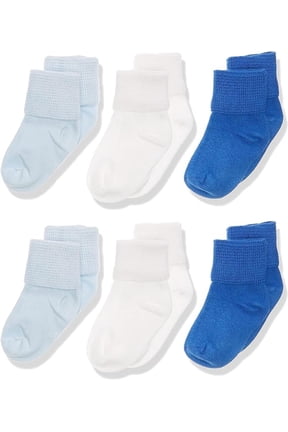 Classic Baby Bootie Turn Cuff Socks 6 Pair Pack
