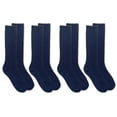 thumbnail image 1 of Jefferies Socks Girl's Bamboo Ribbed School Knee High Socks 4 Pair Pack, 1 of 5
