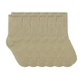 thumbnail image 1 of Jefferies Socks Girl's Boy's Cotton Ribbed School Uniform Dress Crew Socks 6 Pair Pack, 1 of 3