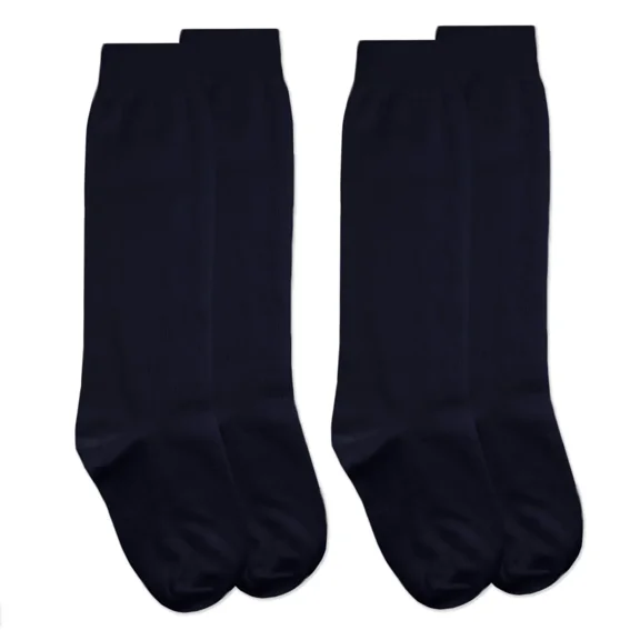 Jefferies Socks Girl's Boy's School Uniform Cotton Knee High Socks 2 Pair Pack