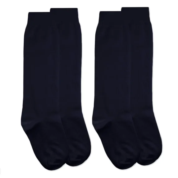 Jefferies Socks Girl's Boy's School Uniform Cotton Knee High Socks 2 Pair Pack