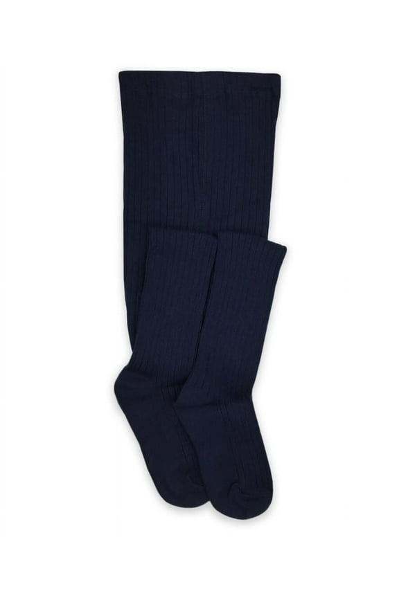 Girl's Classic Rib School Uniform Tights 1 Pair Pack