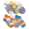 thumbnail image 1 of Jefferies Socks Girl's Colorful Rainbow Sport Tab Low Cut Socks 6 Pack, Rainbow, Medium, 1 of 2