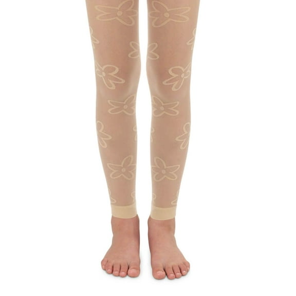 Jefferies Socks Girl's Daisy Footless Tights 1 Pair Pack