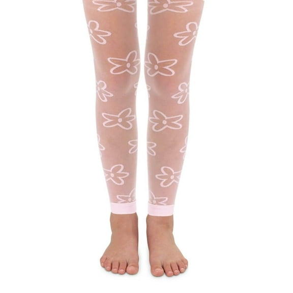 Jefferies Socks Girl's Daisy Footless Tights 1 Pair Pack