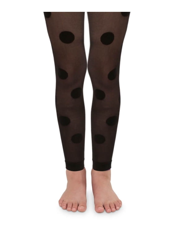 Girl's Polka Dot Footless Tights 1 Pair Pack