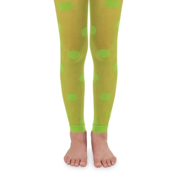 Jefferies Socks Girl's Polka Dot Footless Tights 1 Pair Pack
