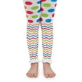 thumbnail image 1 of Jefferies Socks Girls Baby Ruffle Stripe Chevron Dot Pattern Cotton Tights 1 Pack, 1 of 5