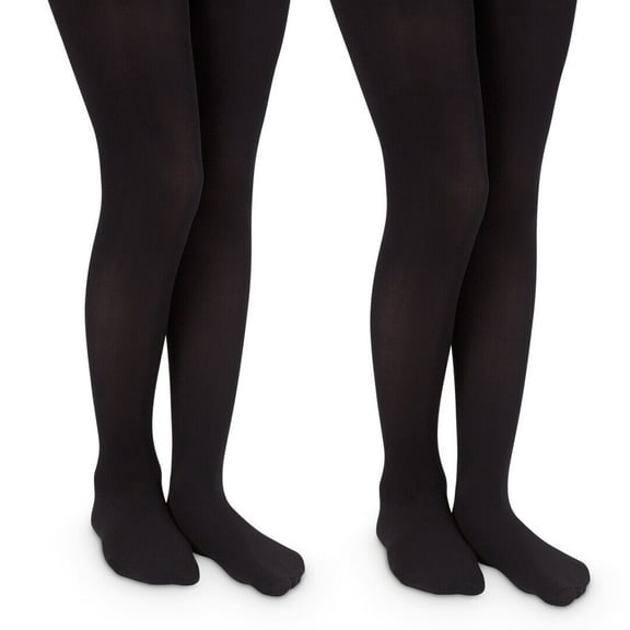 Jefferies Socks Girls Baby Seamless Organic Cotton Smooth Toe Tights 2 Pack