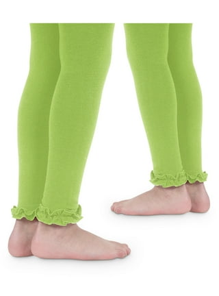 Green Tights Cotton Girls Y 2-4