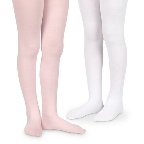 Jefferies Socks Girls Baby Ultra Soft Microfiber School Uniform Footed Tights 2 Pair Pack