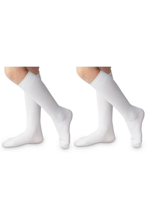 Girls Boys Baby Nylon Dress School Uniform Knee High Socks 2 Pair Pack
