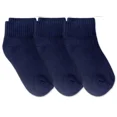 thumbnail image 1 of Jefferies Socks Girls Boys Kids Seamless Cushion Sport Quarter Ankle Socks 3 Pair Pack, 1 of 4