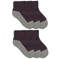 thumbnail image 1 of Jefferies Socks Girls Boys Socks, 6 Pairs Seamless Half Cushion Sport Quarter Ankle Smooth Toe Socks (Little Girls Boys & Big Girls Boys), 1 of 2