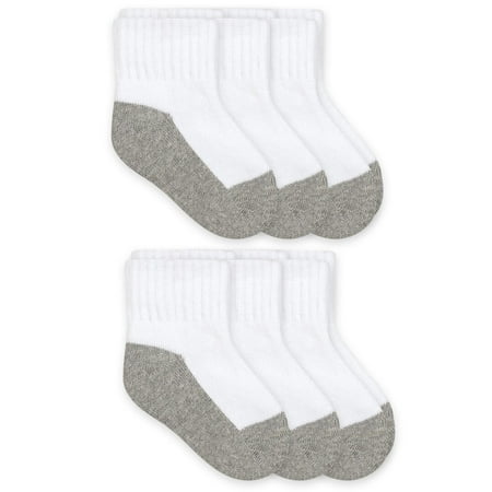 Jefferies Socks Girls Boys Socks, 6 Pairs Seamless Sport Quarter Ankle Smooth Toe Socks