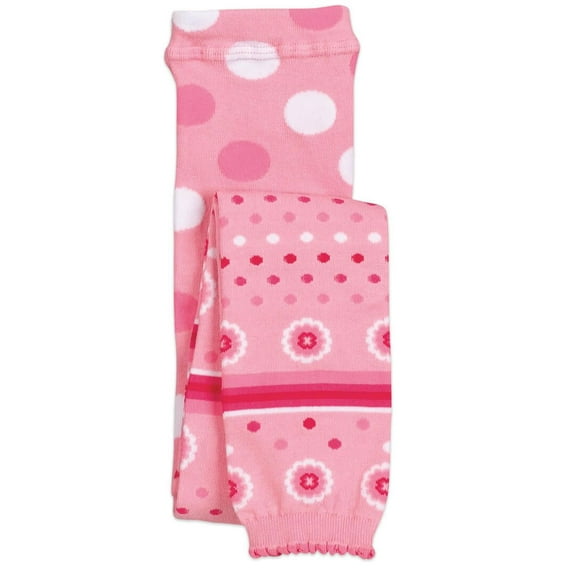 Jefferies Socks Girls Daisy Flower Polka Dot Cropped Legging Tights 1 Pack